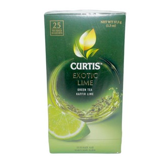 Чай зеленый Кертис Экзотик лайм с ароматом лайма и цедорой цитрусовых  25пак